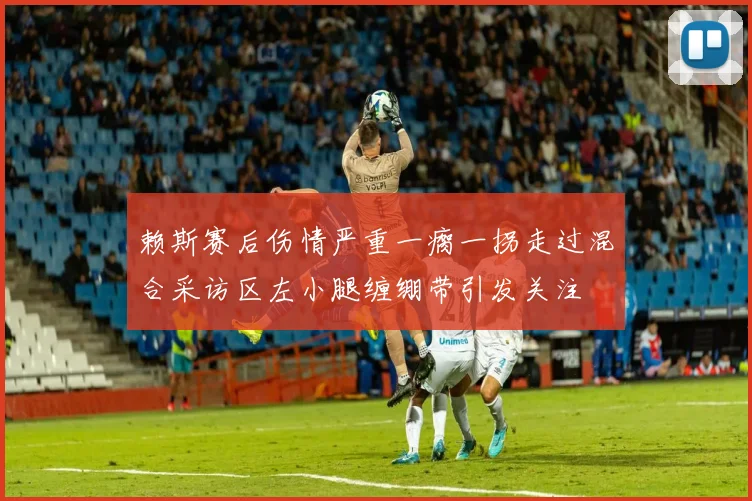 赖斯赛后伤情严重一瘸一拐走过混合采访区左小腿缠绷带引发关注